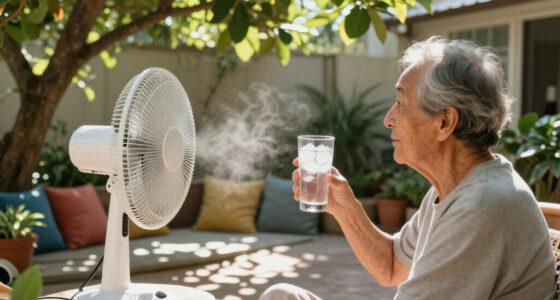 Keeping Cool Outdoors: Fans, Shade, and Hydration