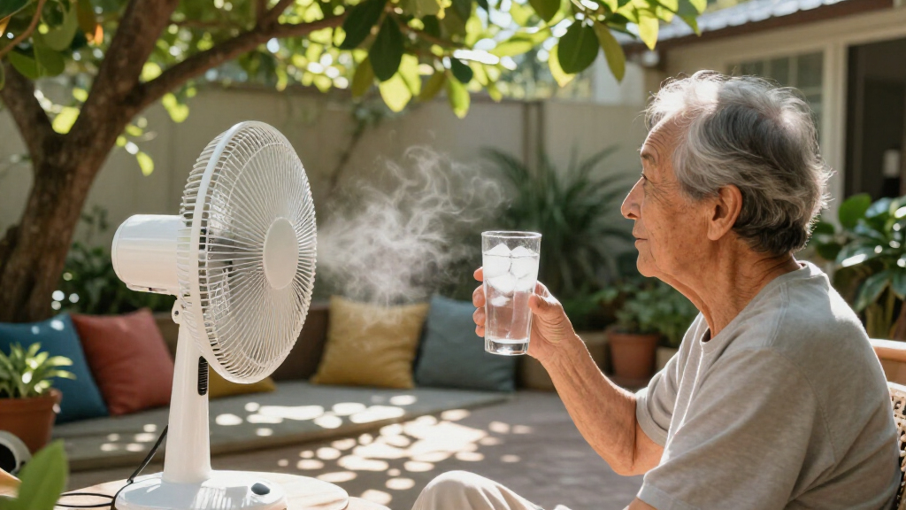 Keeping Cool Outdoors: Fans, Shade, and Hydration