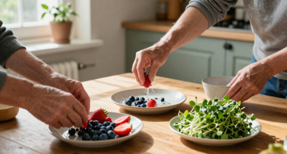 Healthy Eating Fruits And Microgreens